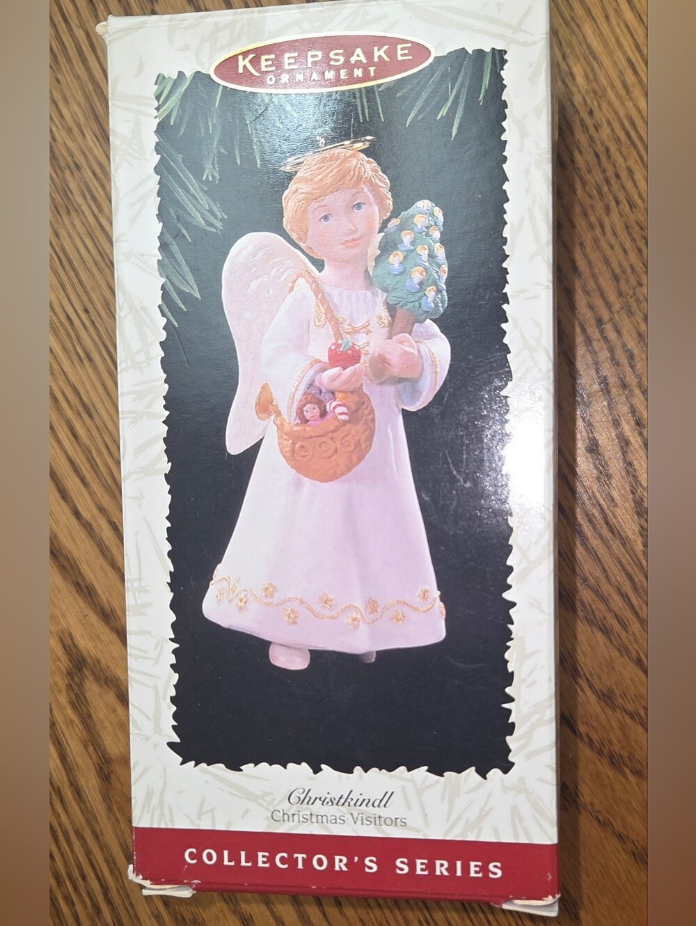 Vintage signed by artist Hallmark Christkindl angel,
1996 Hallmark Keepsake